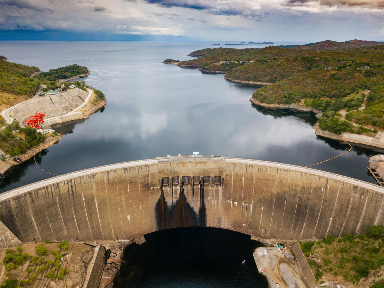 Kariba Dam and reservoir